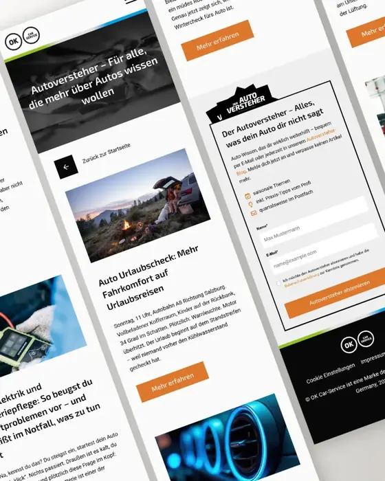 Autoversteher-Blog von OK Car-Service auf dem Smartphone
